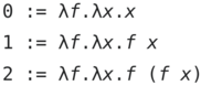Lambda calculus Church numerals